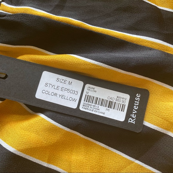 NWT Black and Yellow Stripped Pants - Picture 10 of 11